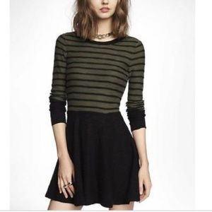 Stripped Skater Dress